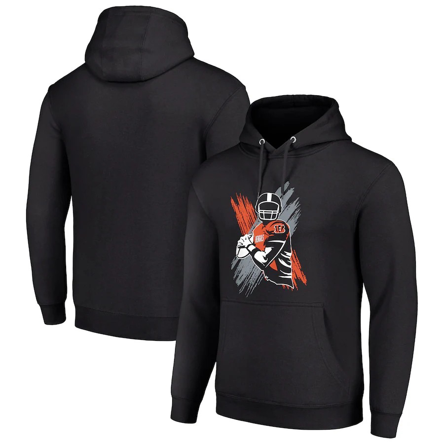 Men cincinnati bengals black NFL 2024 hoodie->cincinnati bengals->NFL Jersey